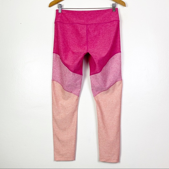 OUTDOOR VOICES Women's Springs Leggings 7/8 Flamingo Rose Clay Pink Tri Tone L - Picture 6 of 9